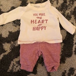 Gymboree newborn girls outfit